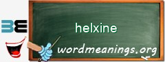 WordMeaning blackboard for helxine